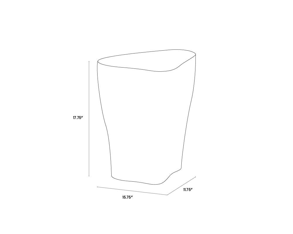 Sunpan Dali End Table Small White