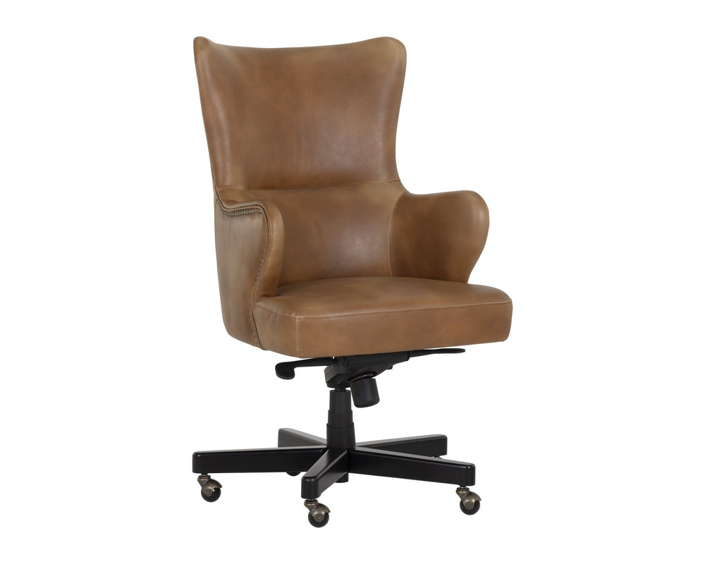 Sunpan Hubert Office Chair Tobacco Tan