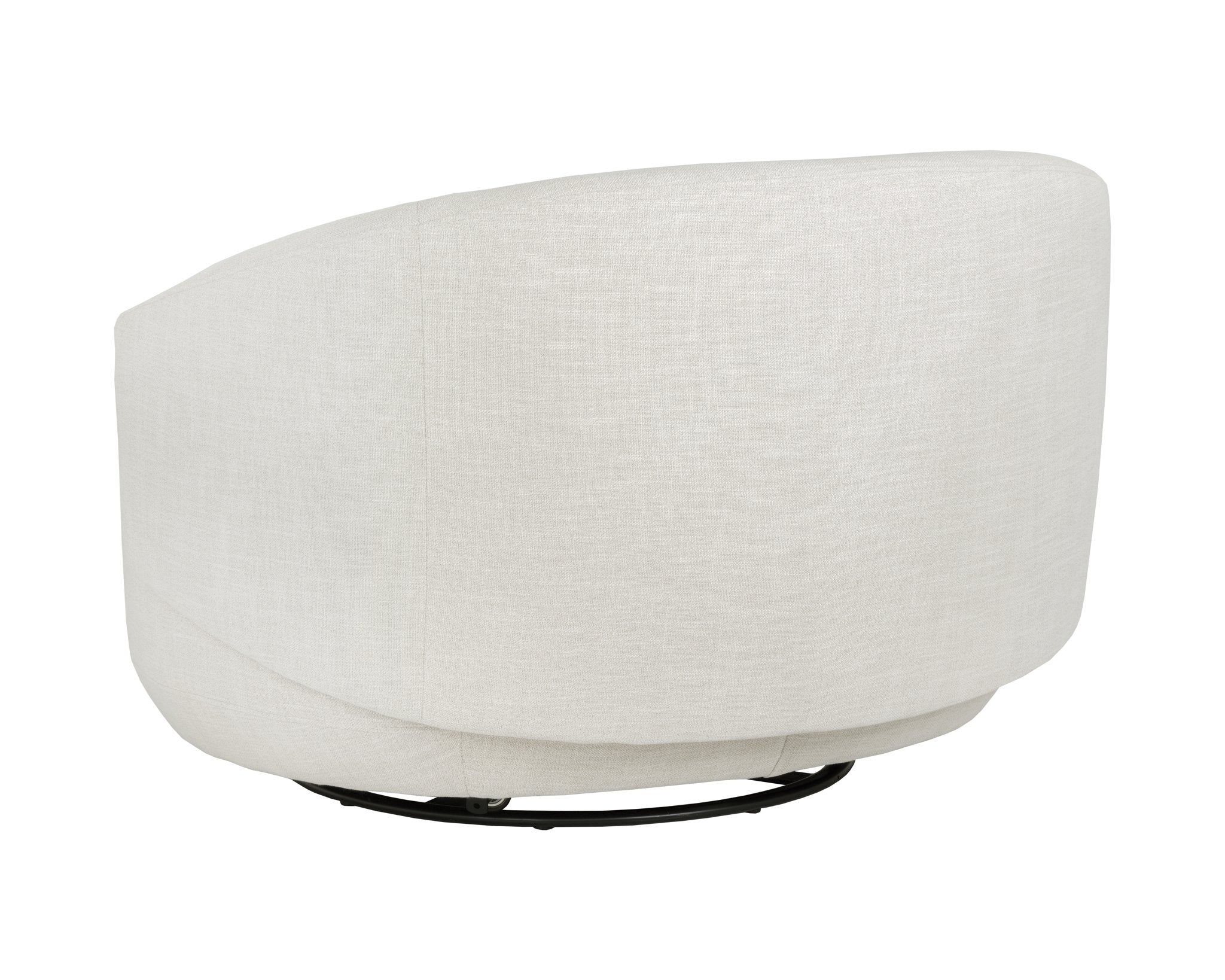 Sunpan Walsh Swivel Lounge Chair Effie Linen