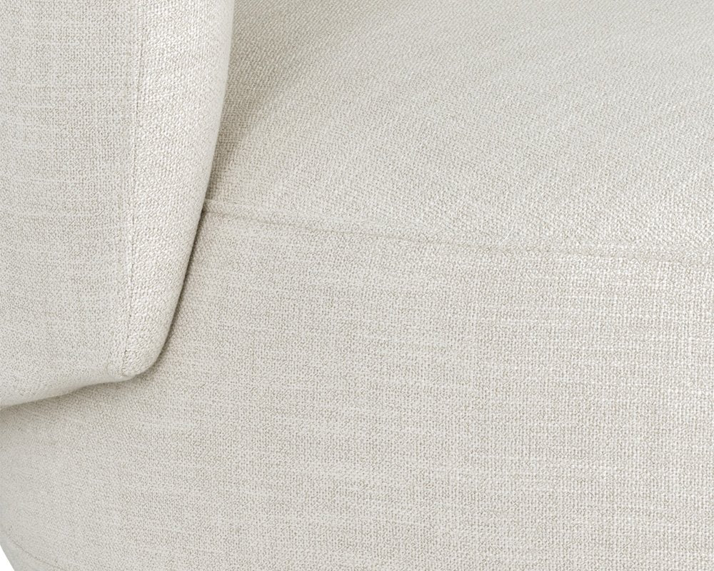 Sunpan Walsh Swivel Lounge Chair Effie Linen