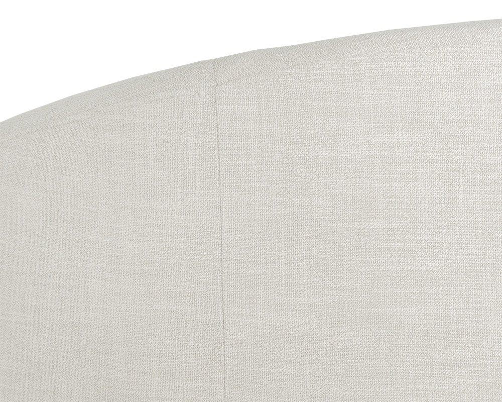 Sunpan Walsh Swivel Lounge Chair Effie Linen