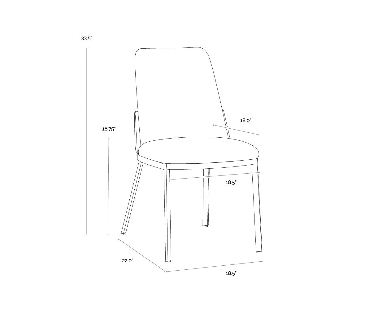 Sunpan Marie Dining Chair Set Of 2
