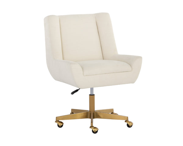 Sunpan Mirian Office Chair Zenith Alabaster