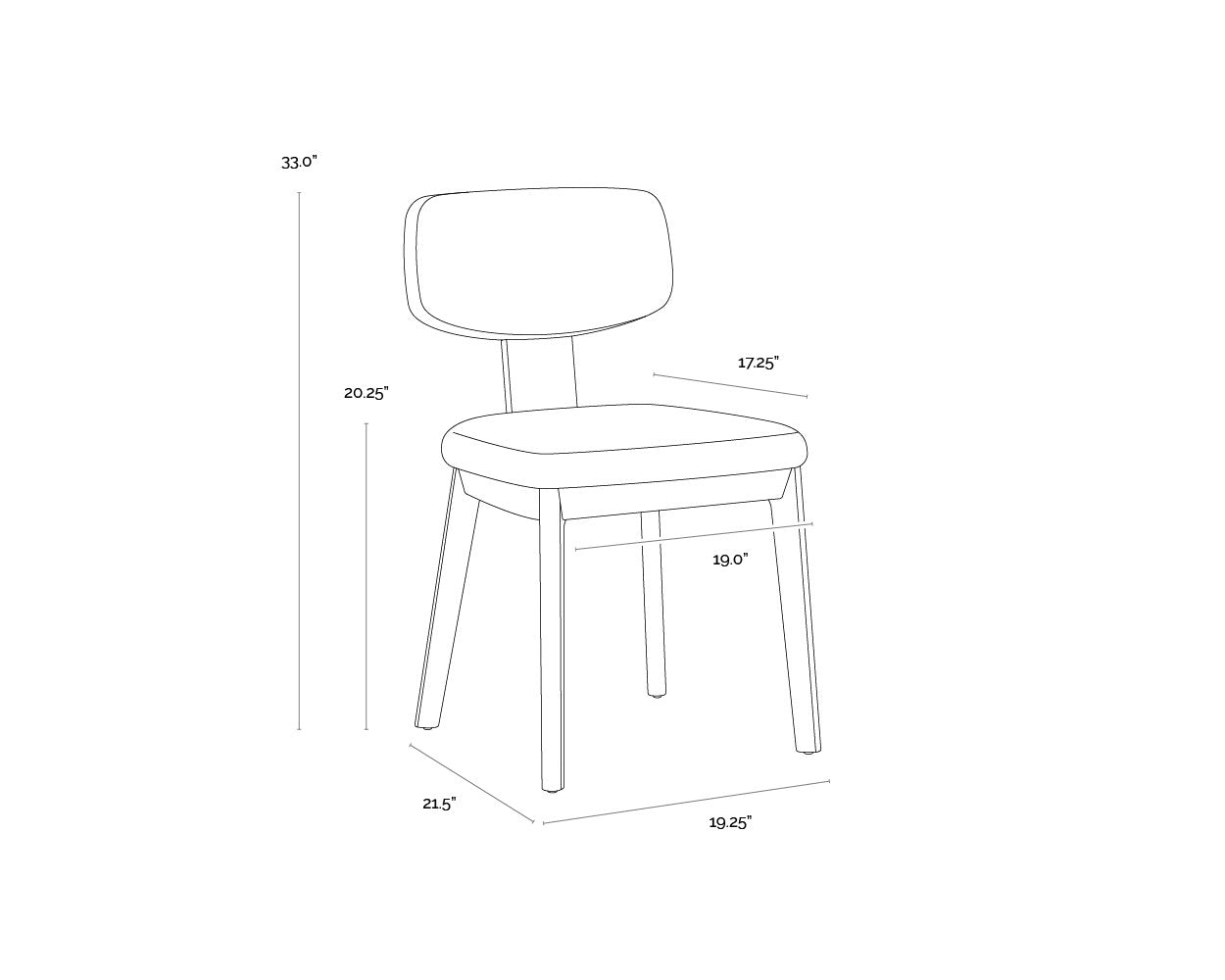 Sunpan Rickett Dining Chair Set Of 2