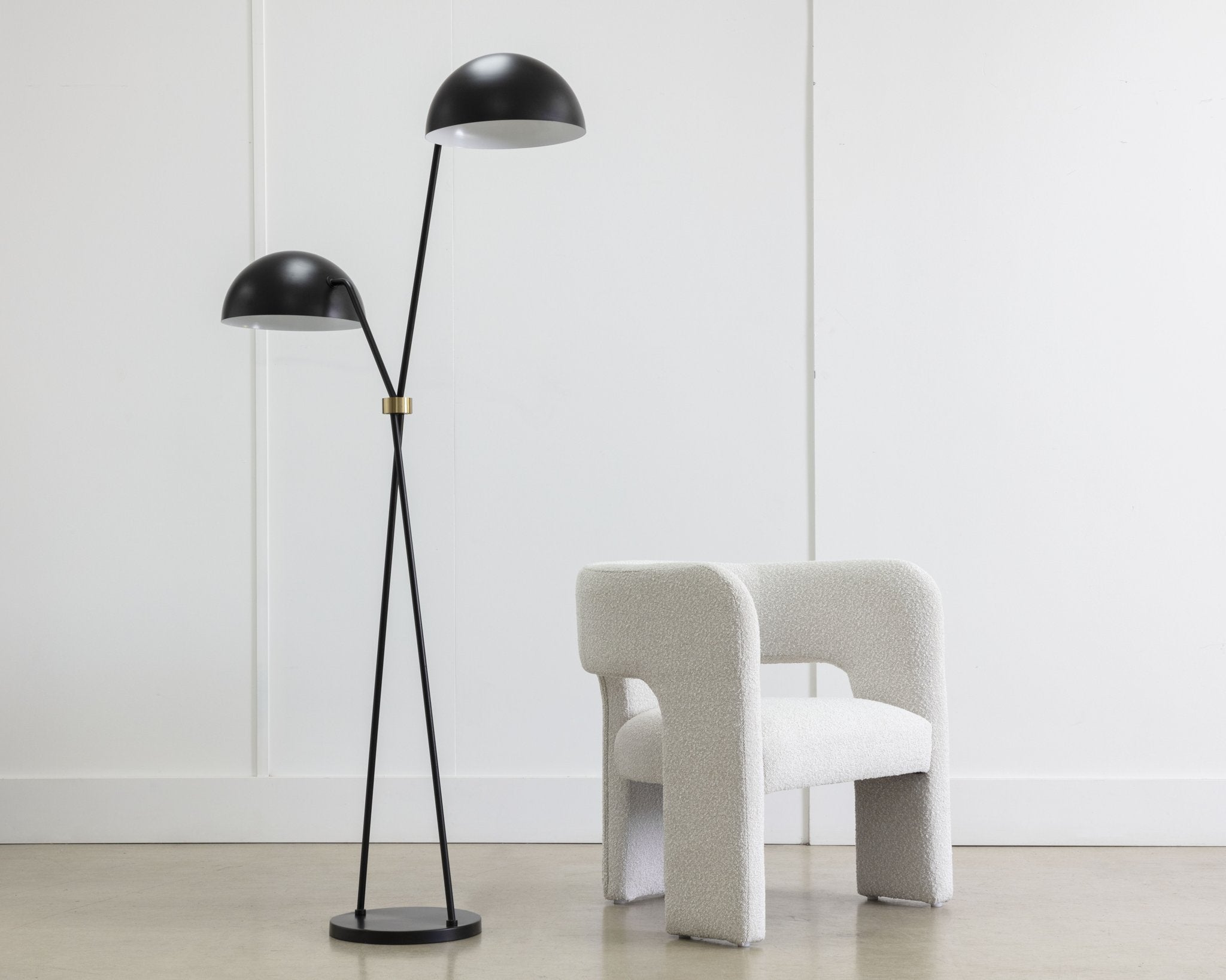 Sunpan Faven Floor Lamp Black