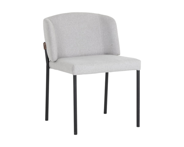 Sunpan Pearce Dining Chair Light Grey / Bravo Cognac Set Of 2