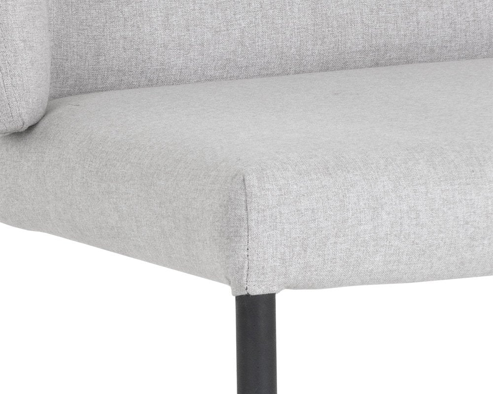 Sunpan Pearce Dining Chair Light Grey / Bravo Cognac Set Of 2