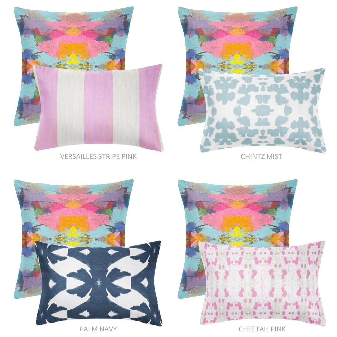 Laura Park Antigua Smile Linen Cotton Pillow