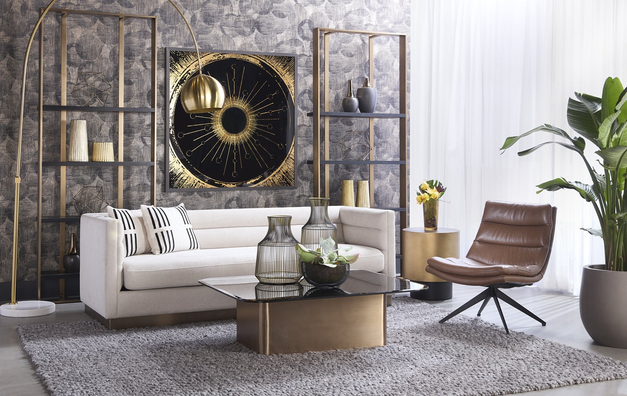 Sunpan Talbot Sofa Belfast Oatmeal