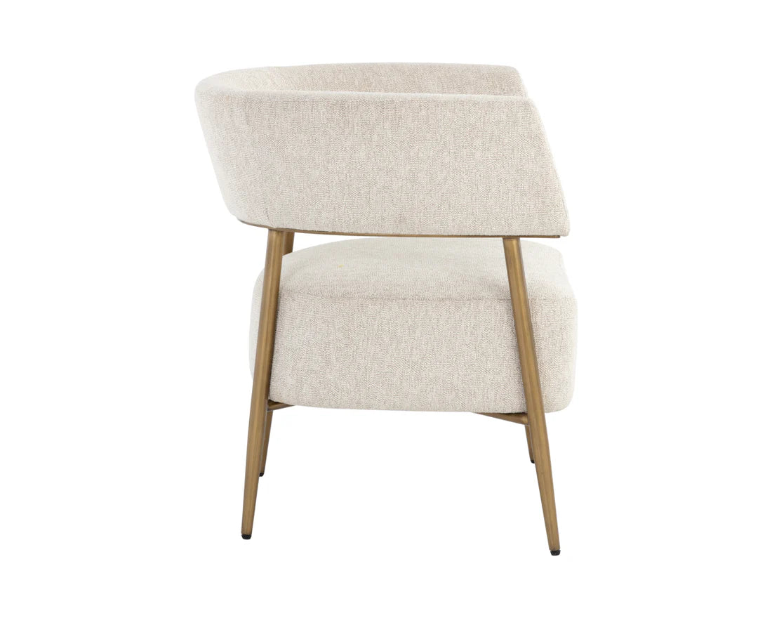 Sunpan Maestro Lounge Chair Dove Cream