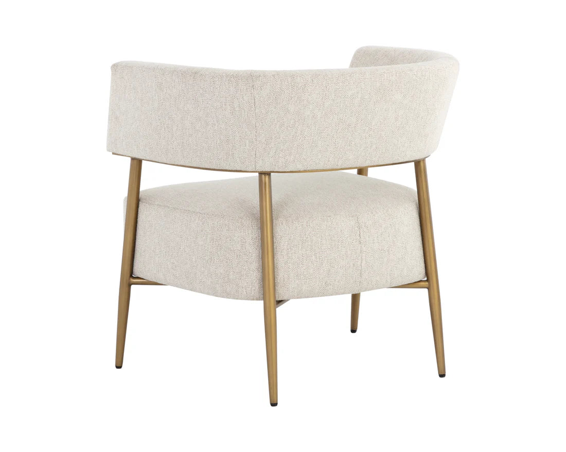 Sunpan Maestro Lounge Chair Dove Cream