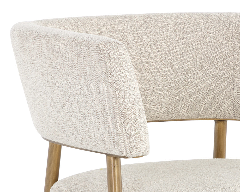 Sunpan Maestro Lounge Chair Dove Cream