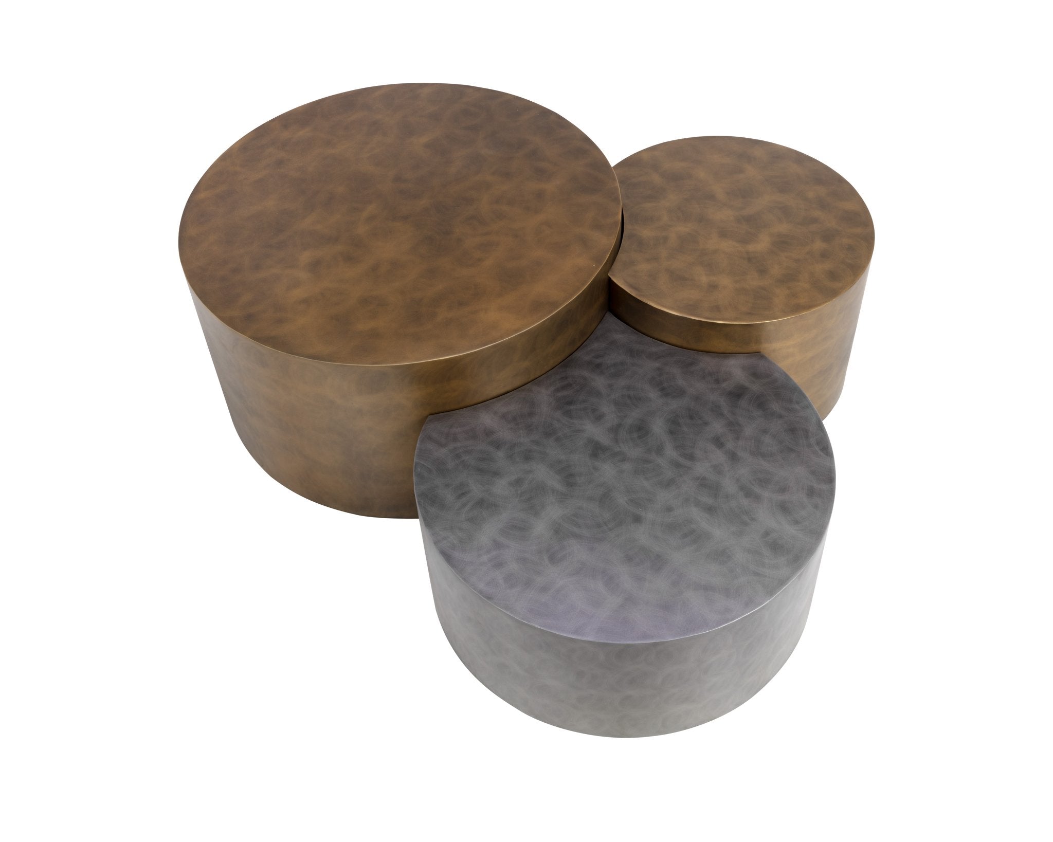 Sunpan Neo Nesting Coffee Table Antique Brass