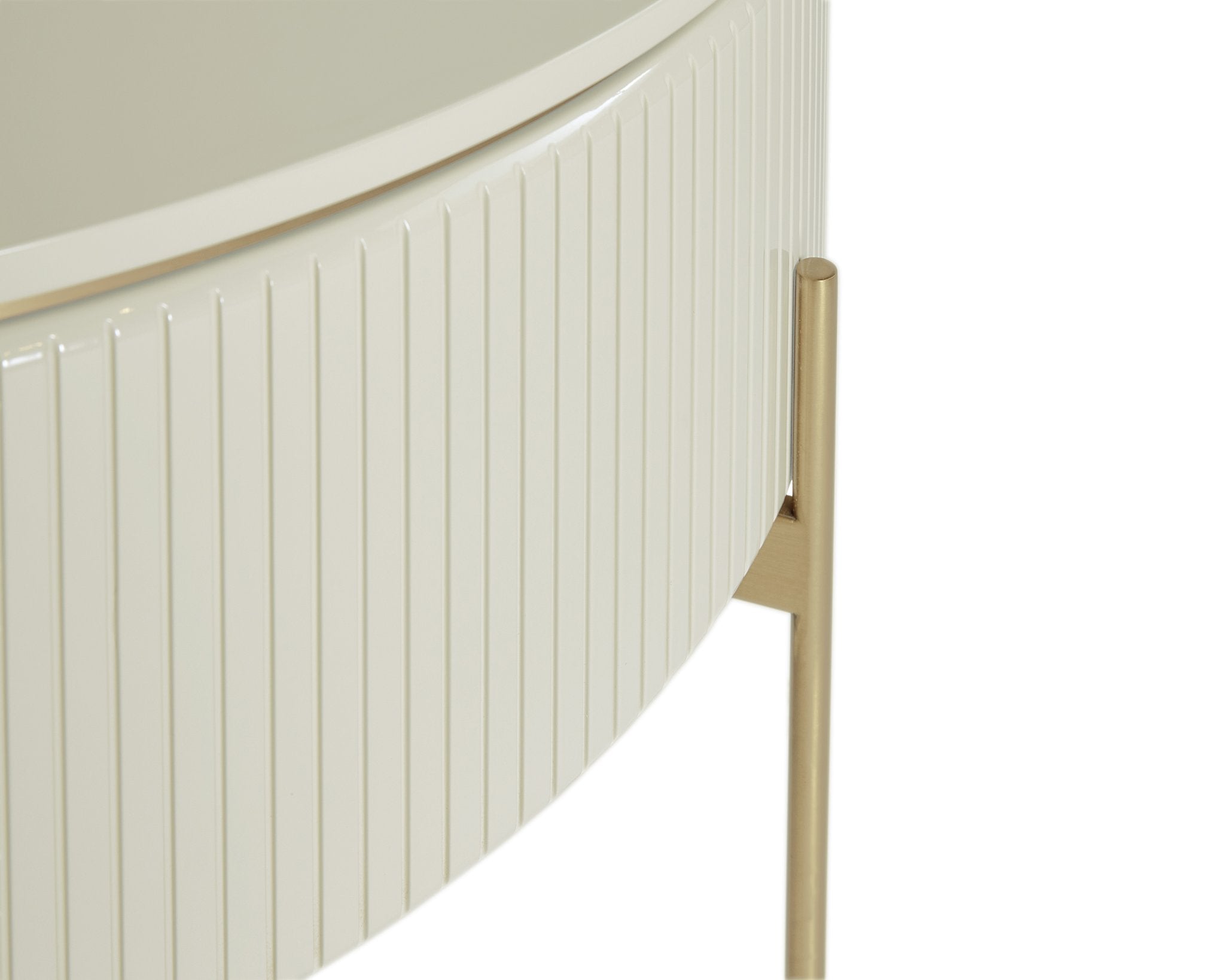 Sunpan Paloma Lift Top Coffee Table High Gloss Cream