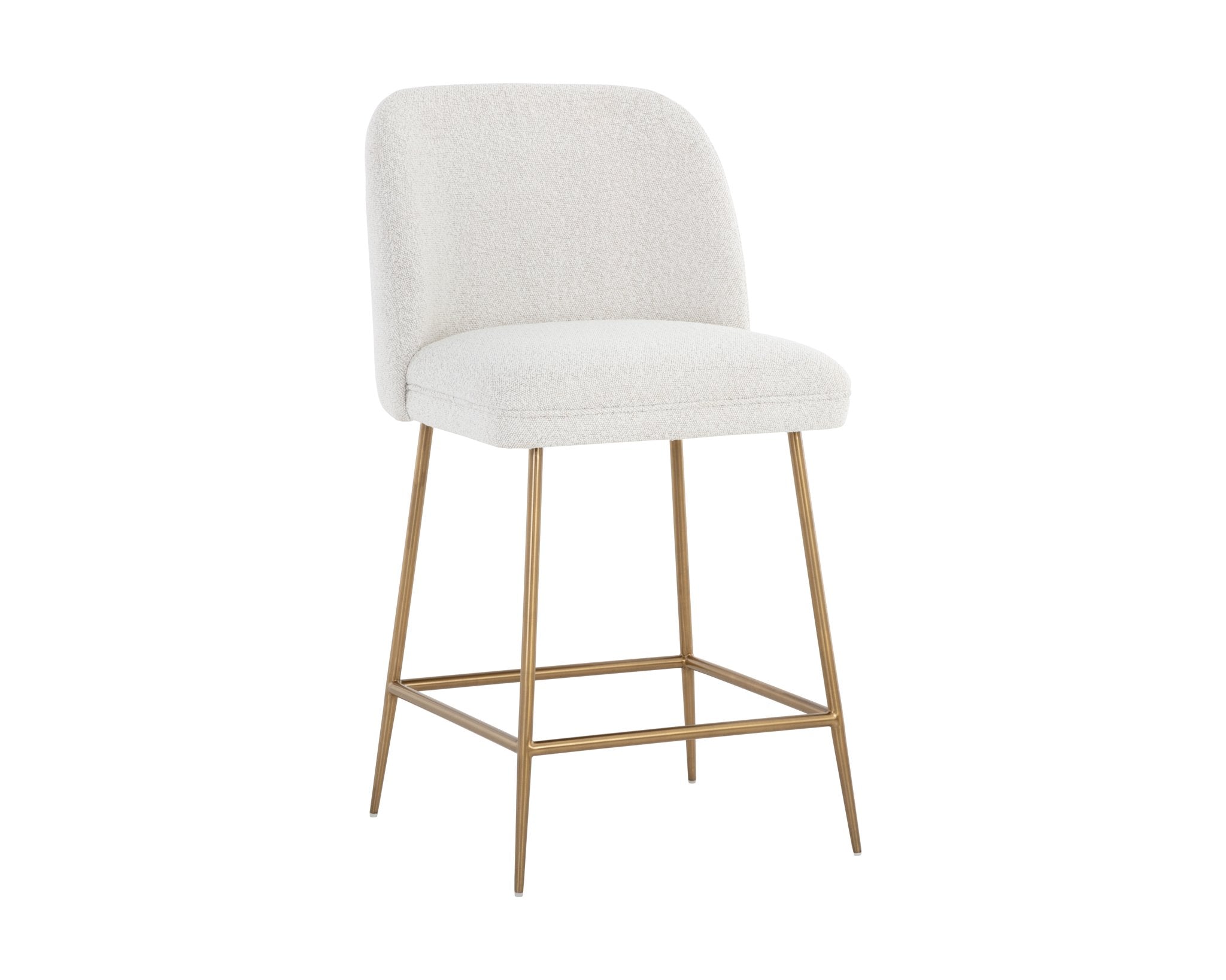 Sunpan Kelty Counter Stool Gold Copenhagen White