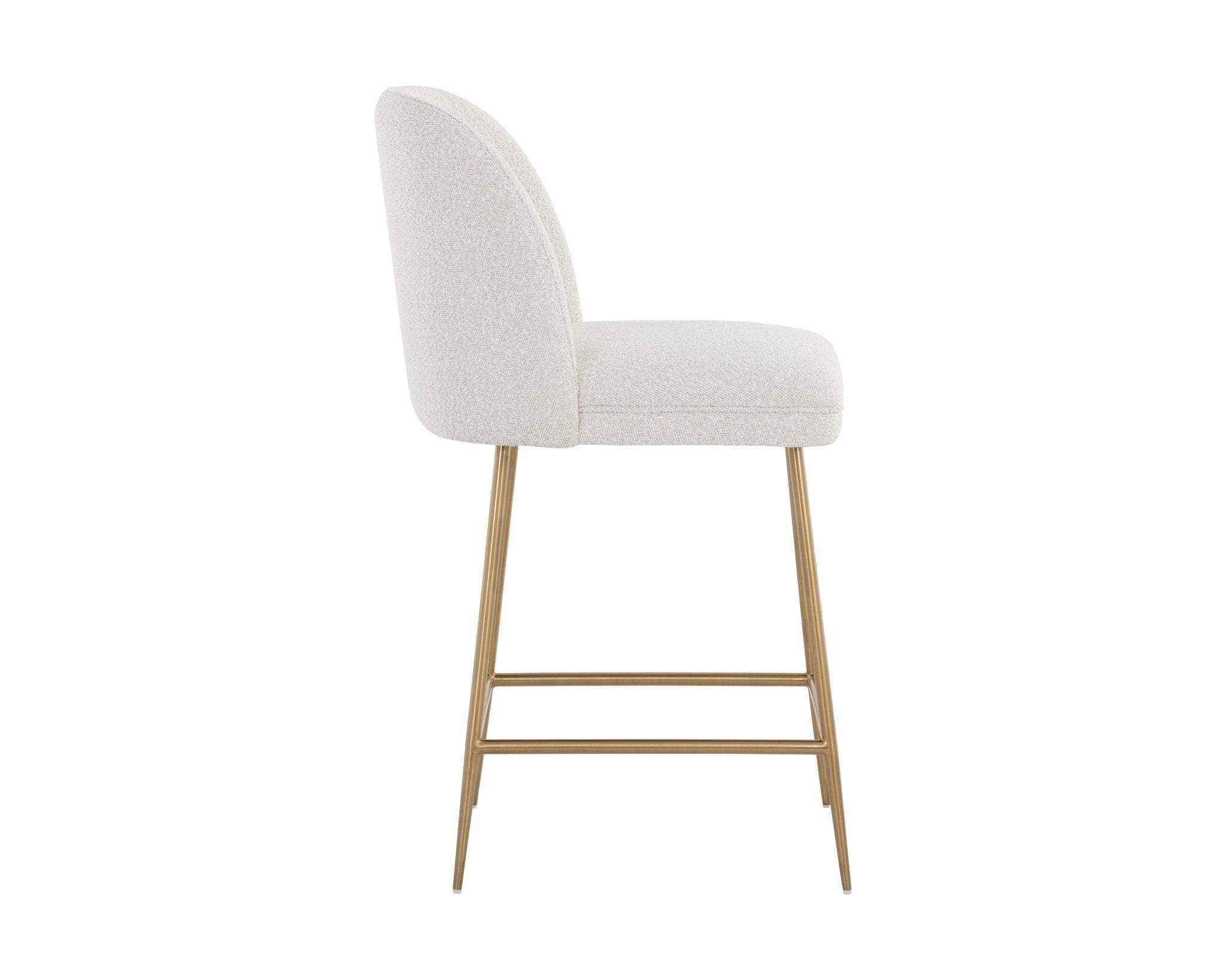 Sunpan Kelty Counter Stool Gold Copenhagen White
