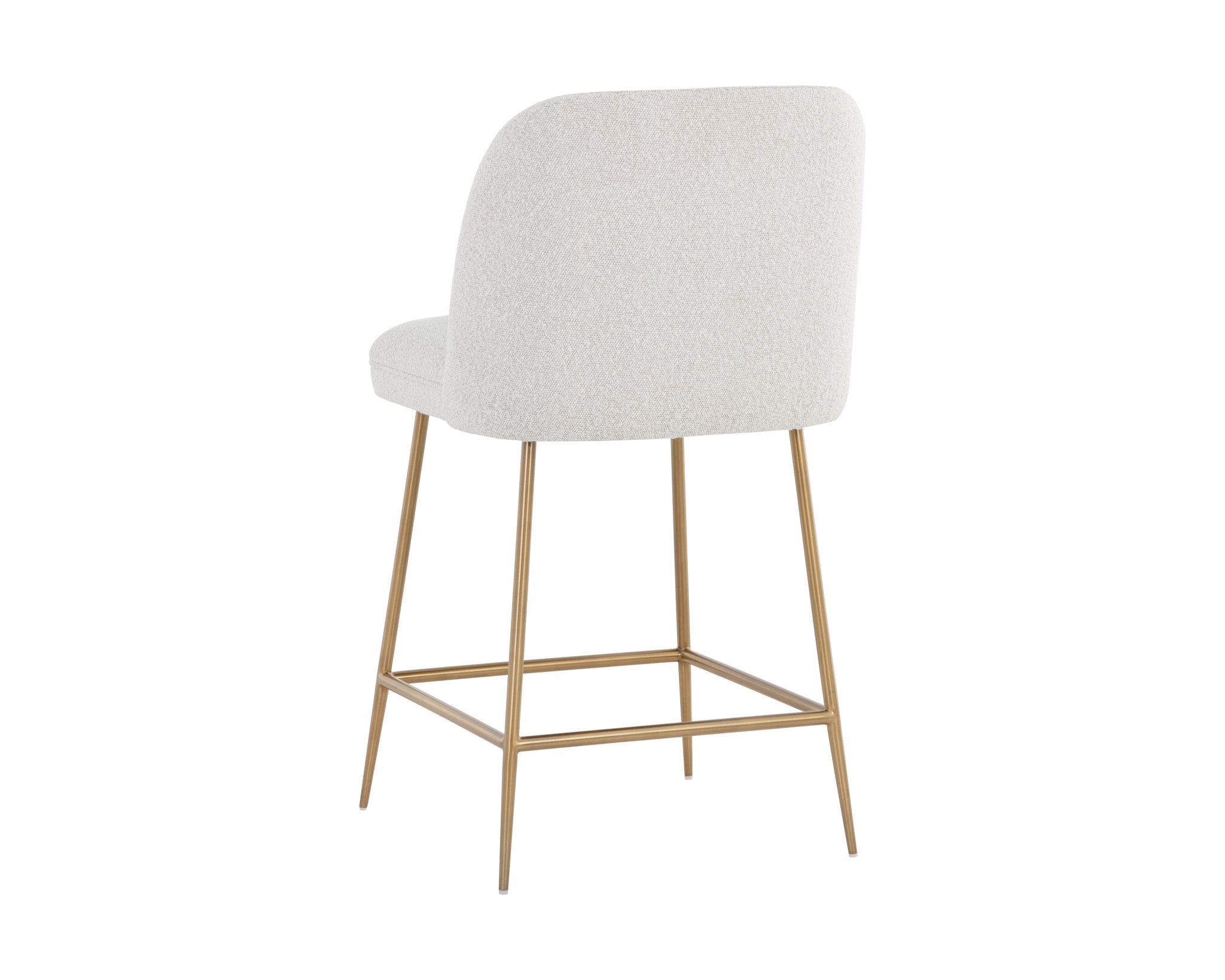 Sunpan Kelty Counter Stool Gold Copenhagen White