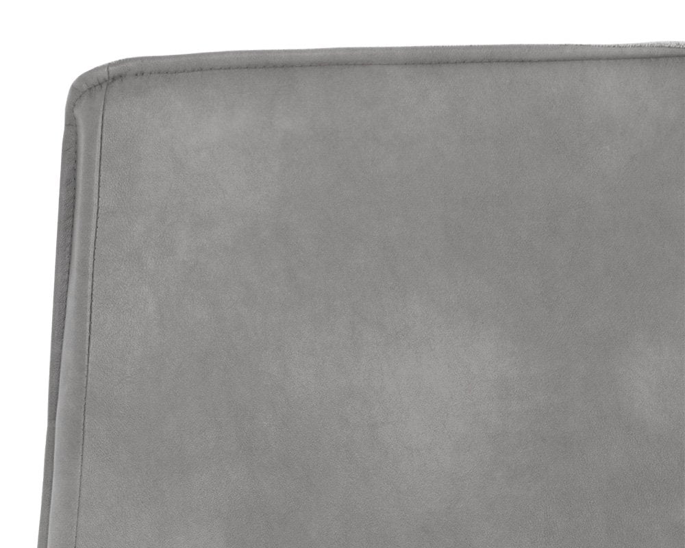 Sunpan Swanson Office Chair Polo Club Stone / Bravo Metal