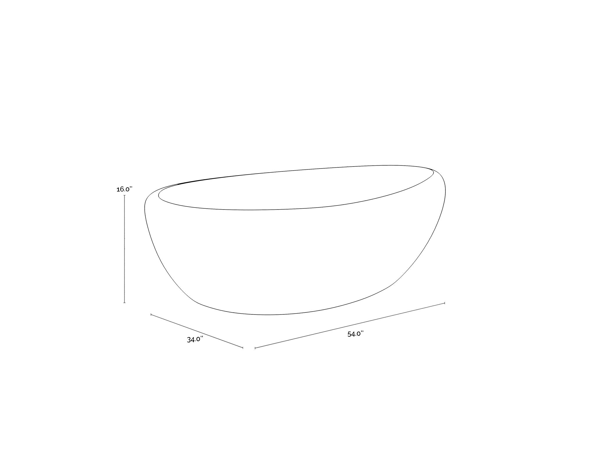Sunpan Corvo Coffee Table Small White
