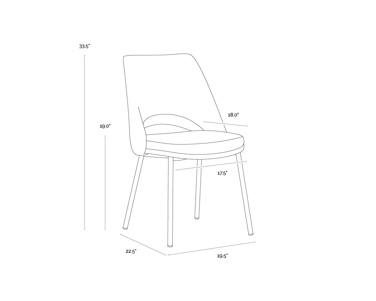 Sunpan Radella Dining Chair Set Of 2
