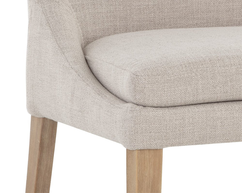 Sunpan Rosine Dining Chair Effie Flax Set Of 2