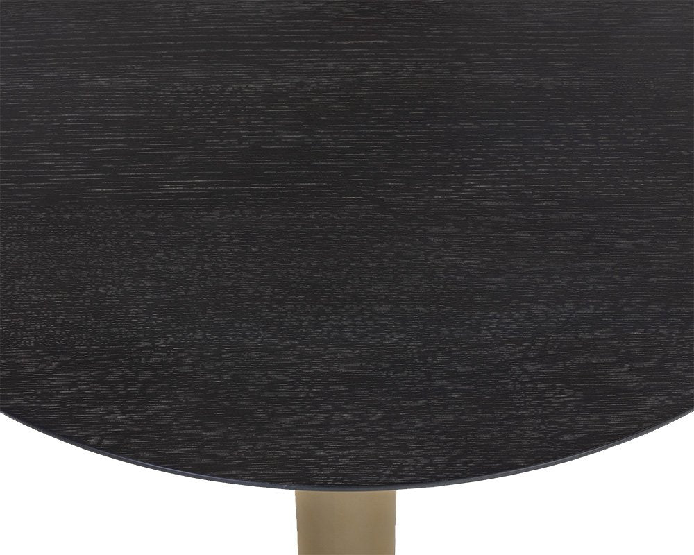 Sunpan Monaco Bar Table Gold Grey Marble / Charcoal Grey