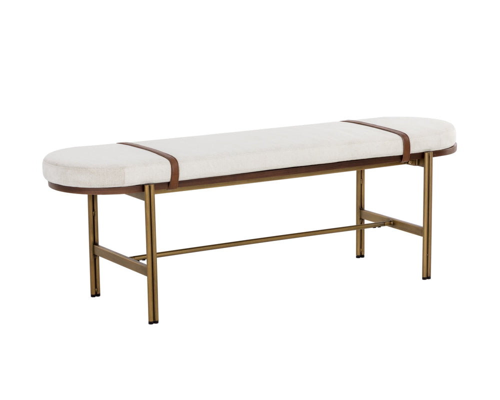 Sunpan Elaine Bench Polo Club Muslin