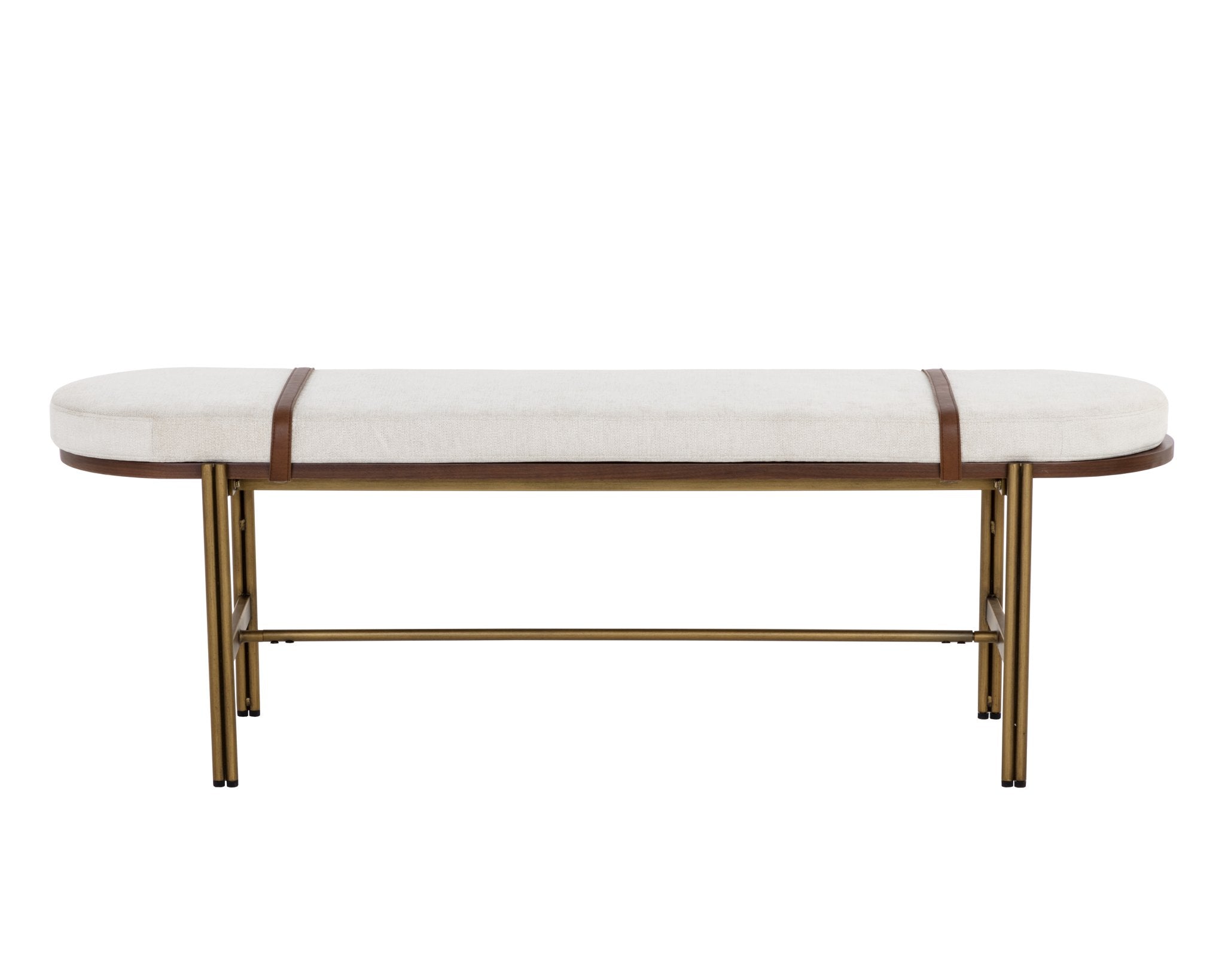 Sunpan Elaine Bench Polo Club Muslin