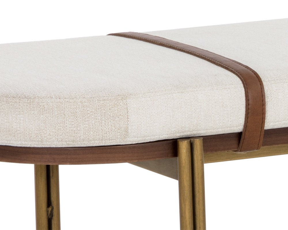Sunpan Elaine Bench Polo Club Muslin