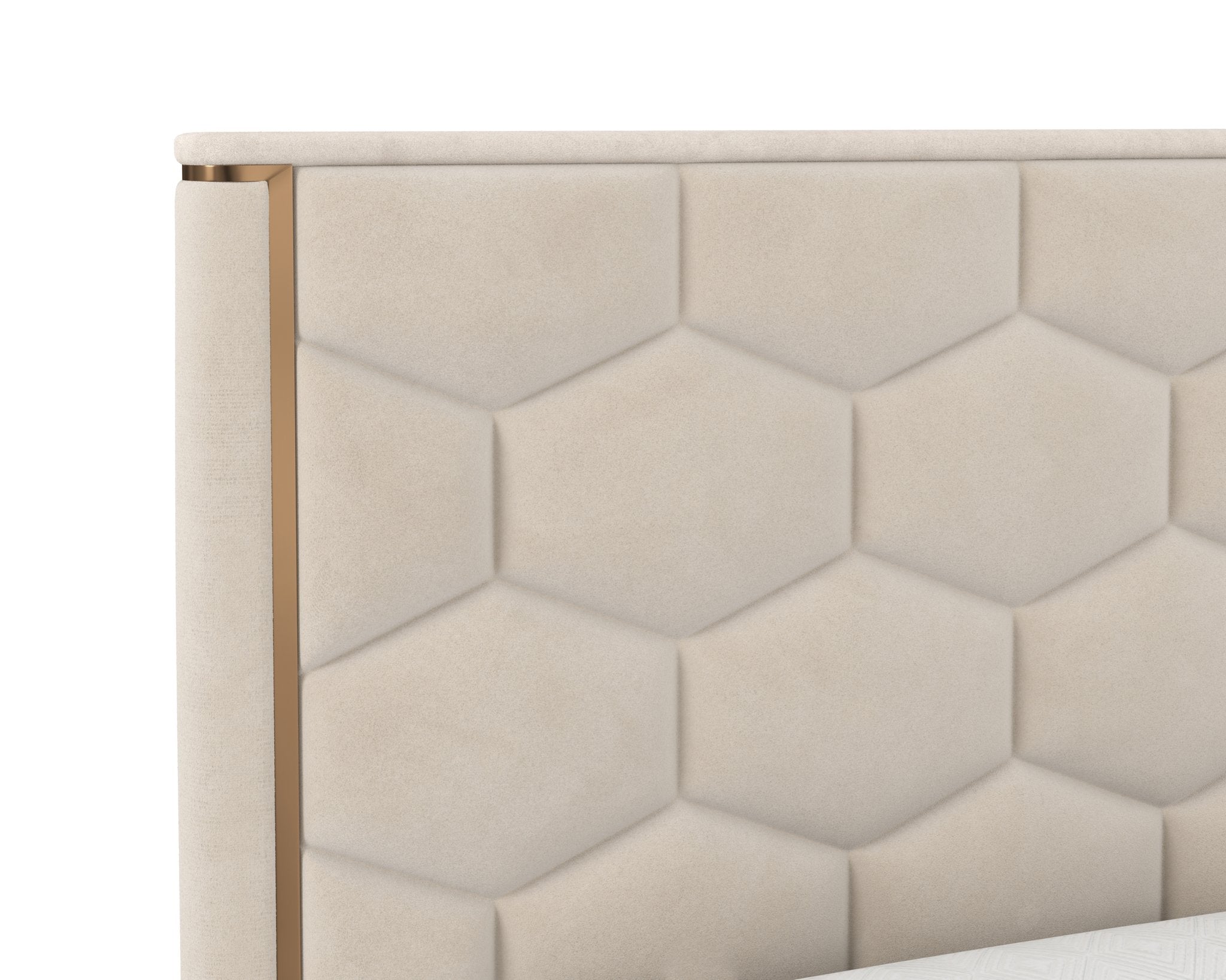 Sunpan Alisha Bed King Meg Taupe