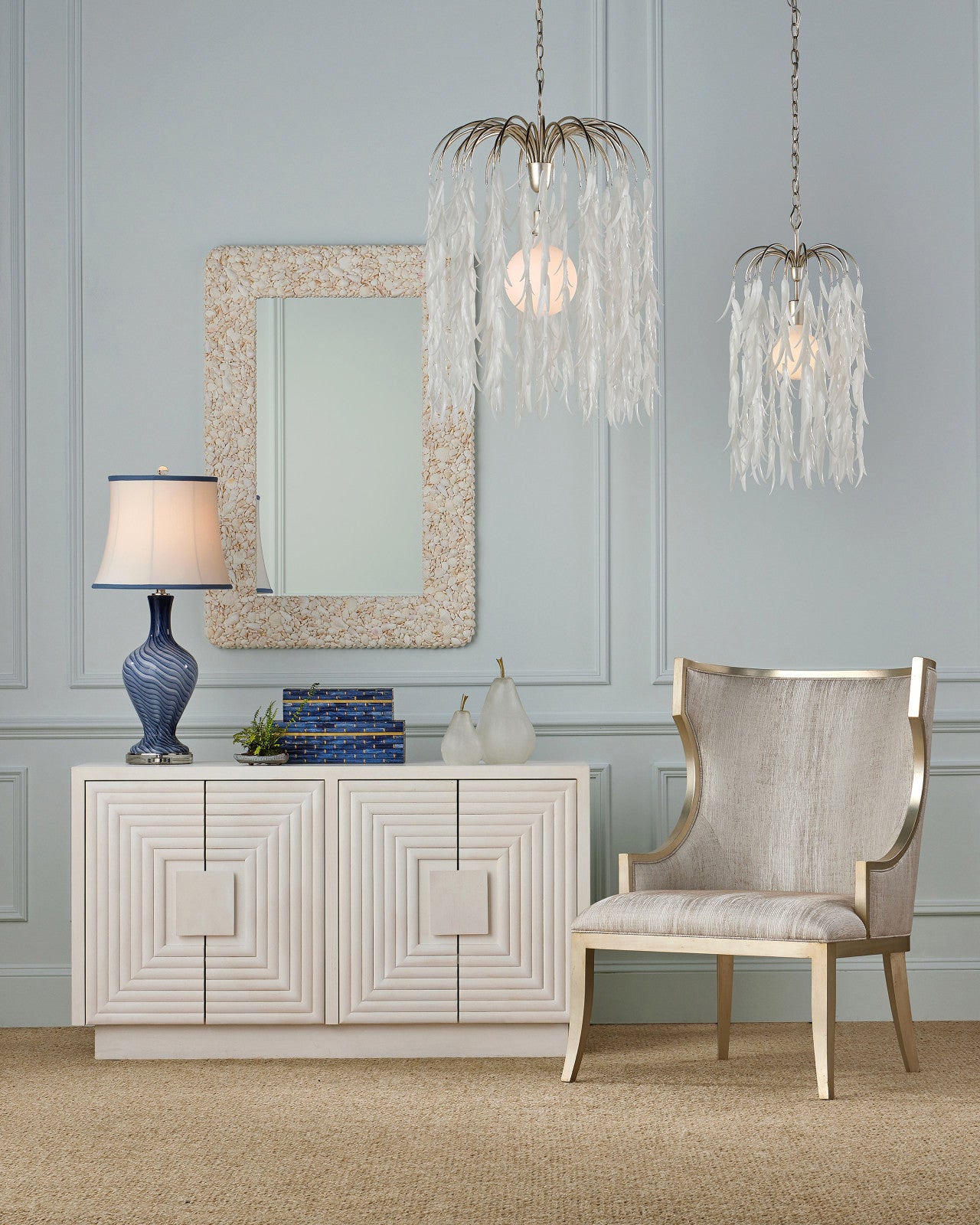 Currey & Company Glen Arbor 28" 1 Light Pendant