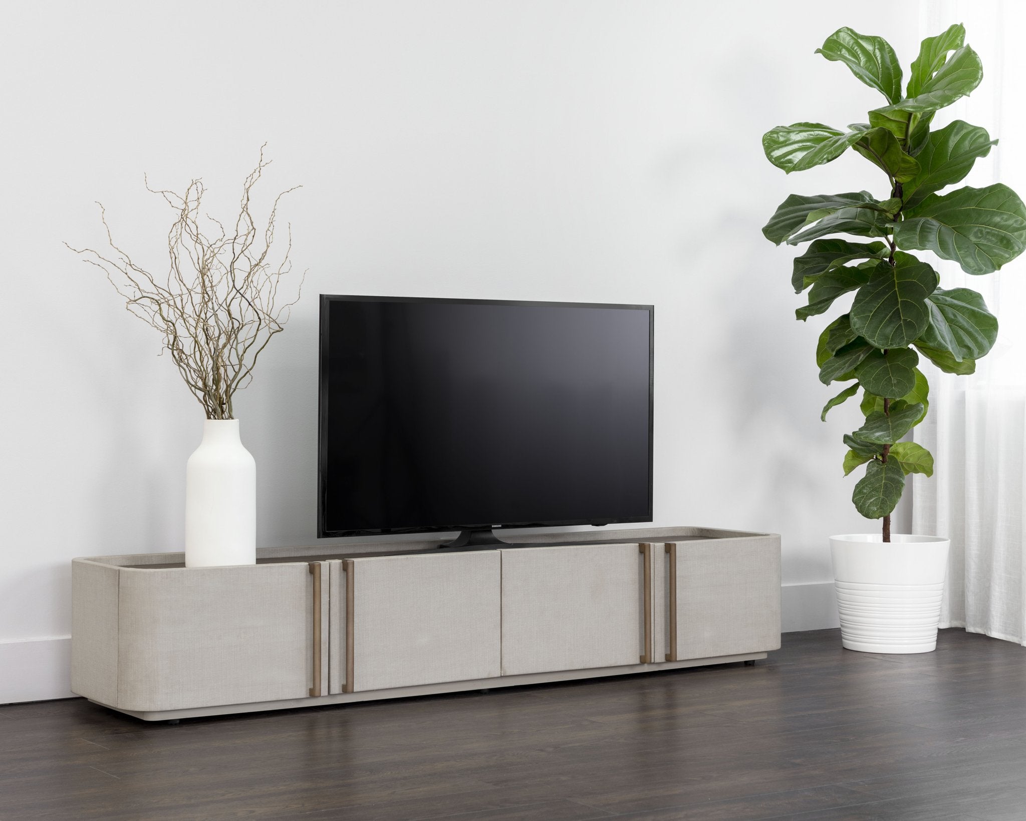 Sunpan Jamille Storage Cabinet Cream