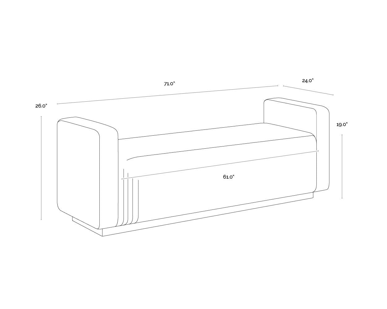 Sunpan Odette Bench