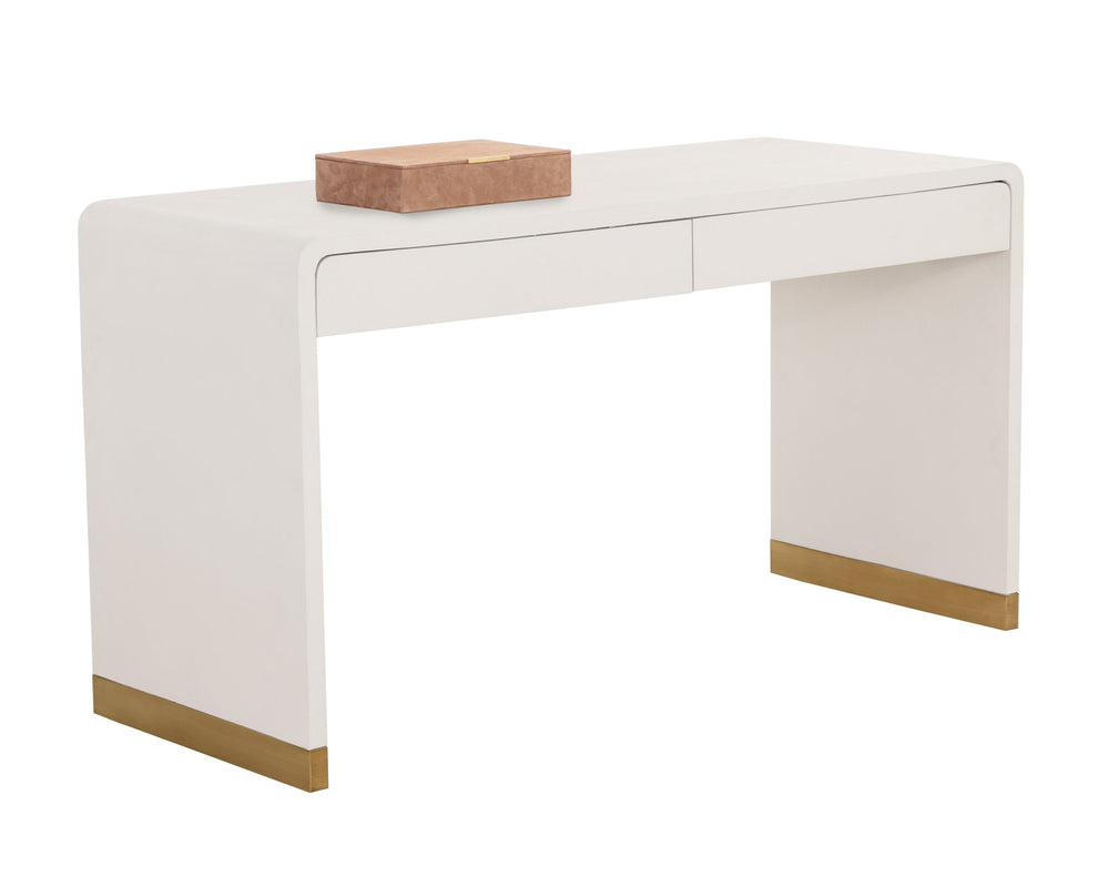 Sunpan Ilona Desk Oyster Shagreen