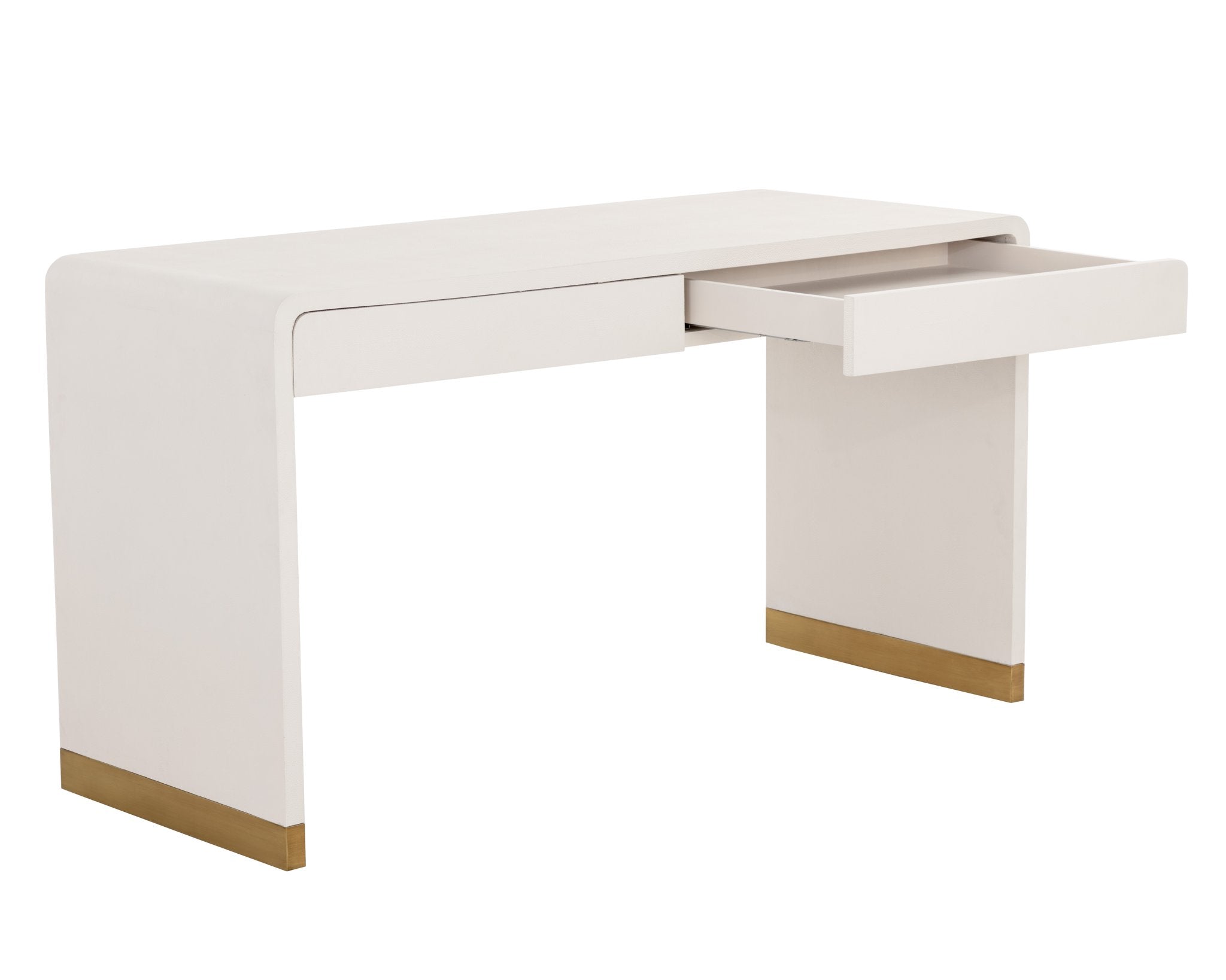Sunpan Ilona Desk Oyster Shagreen