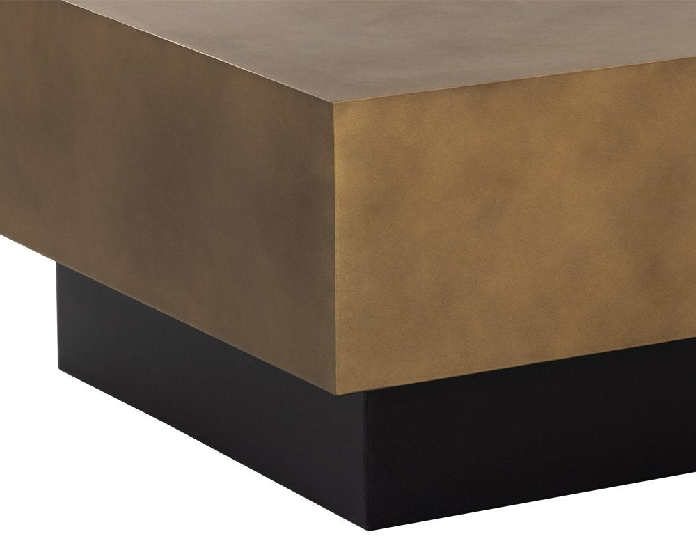 Sunpan Blakely Coffee Table Antique Brass