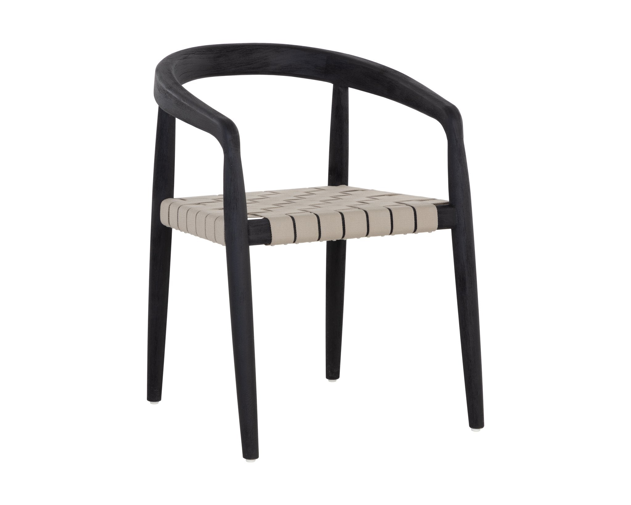 Sunpan Cayman Dining Armchair Charcoal