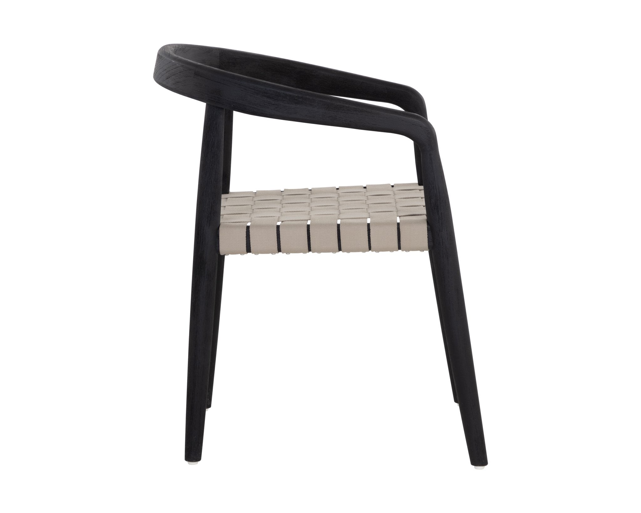 Sunpan Cayman Dining Armchair Charcoal