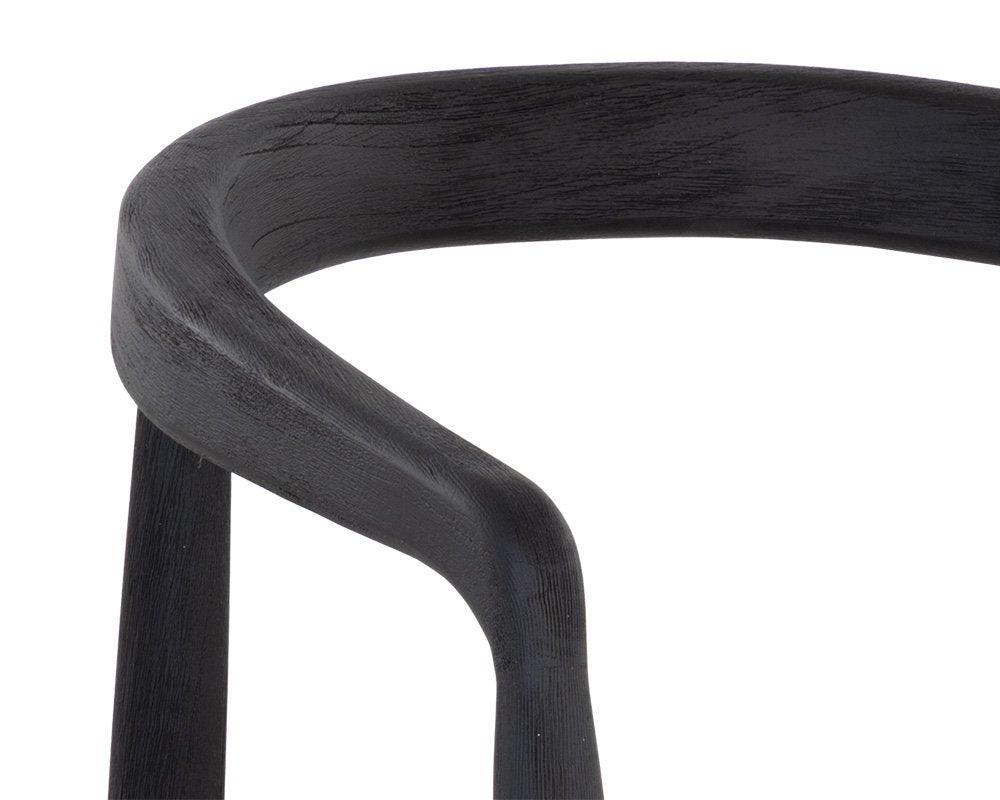 Sunpan Cayman Dining Armchair Charcoal