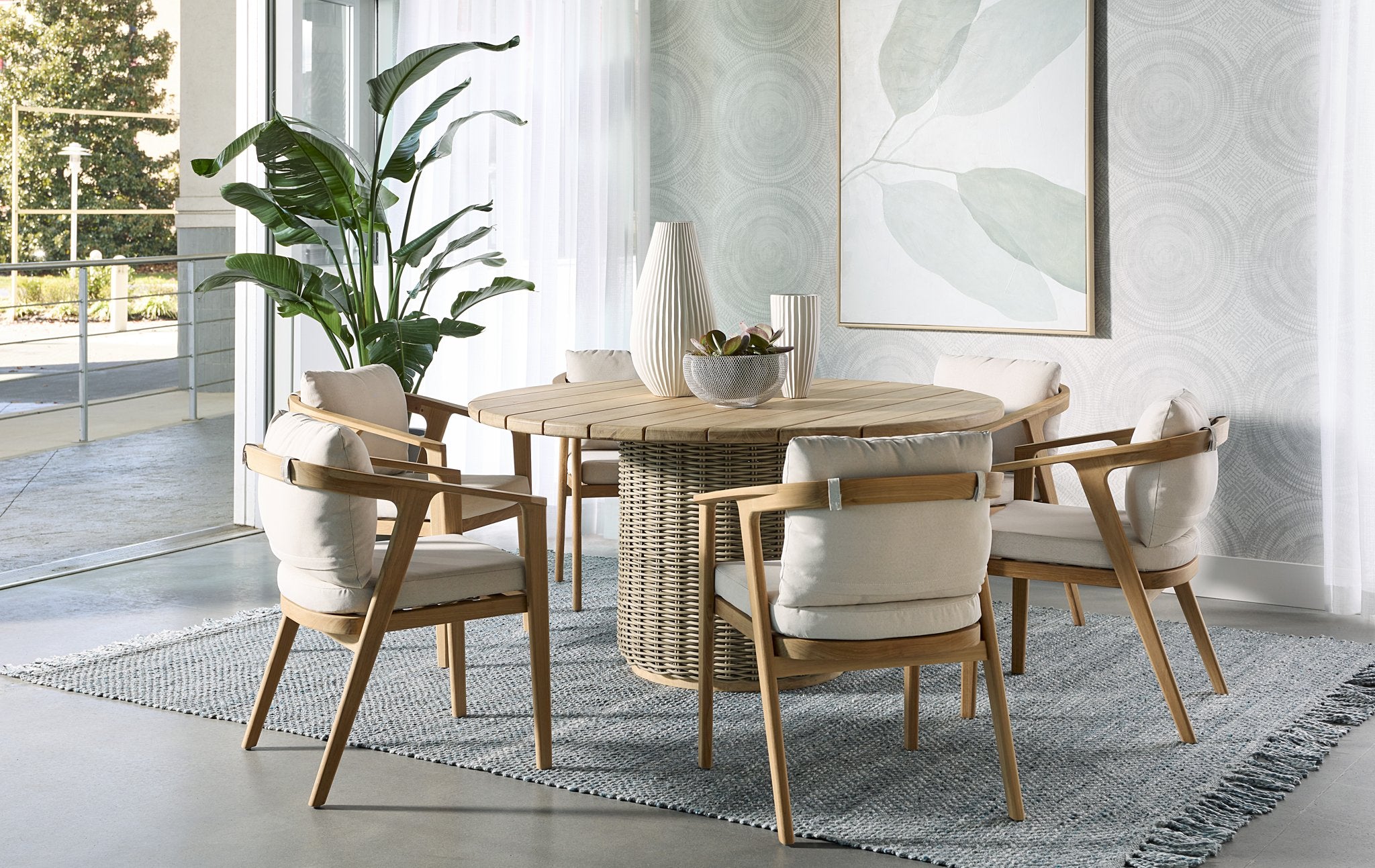 Sunpan Coraline Dining Armchair Palazzo Cream
