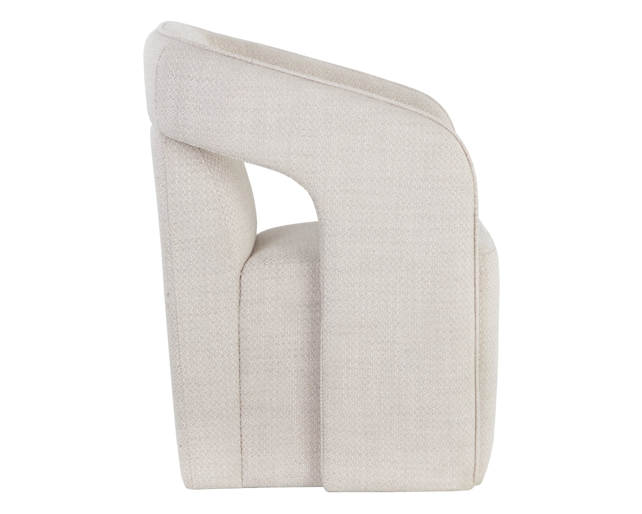 Sunpan Kendrick Wheeled Dining Armchair