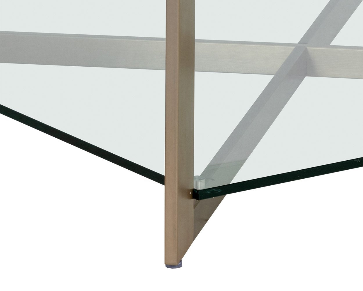 Sunpan Xavier Coffee Table Square Antique Brass