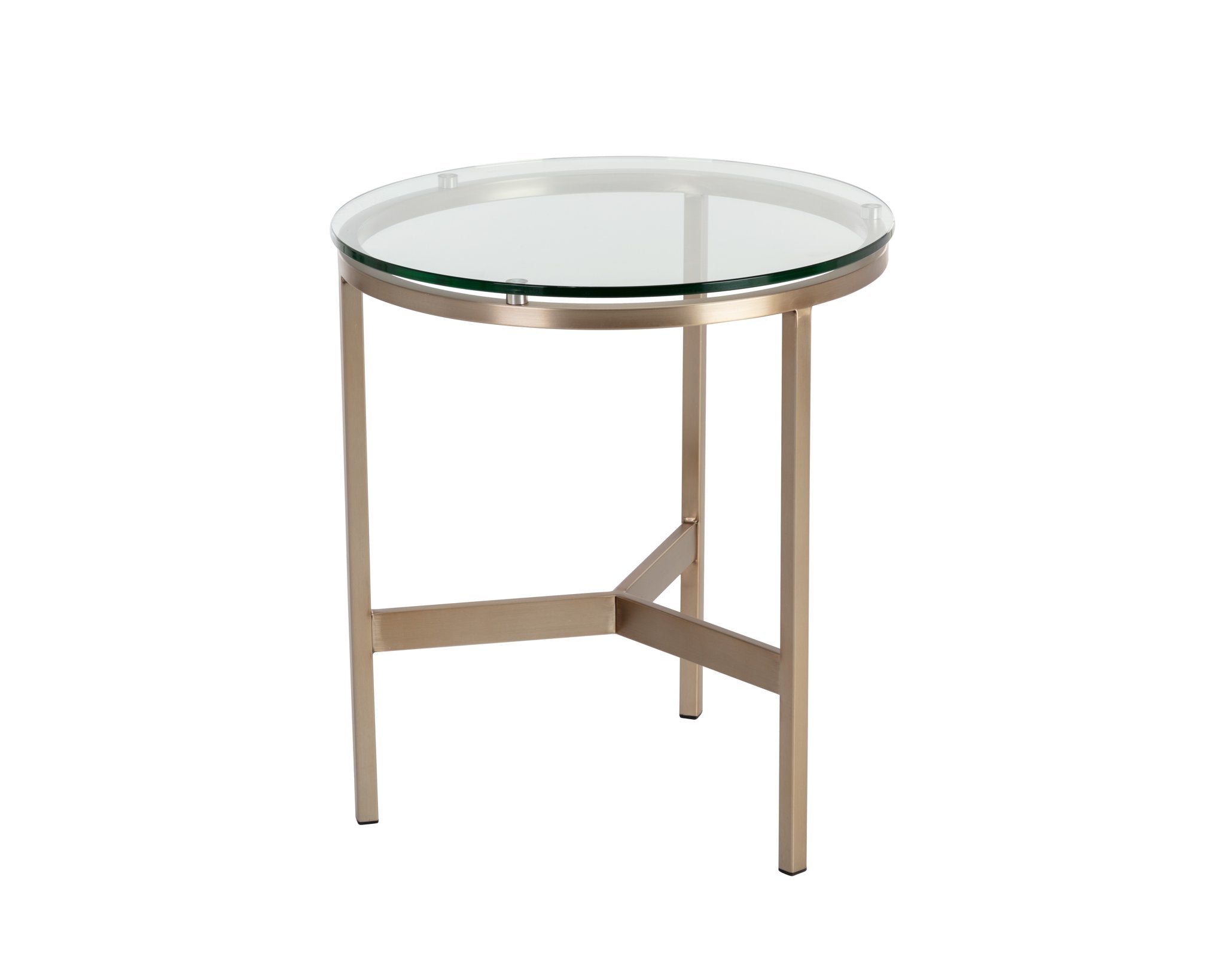 Sunpan Flato End Table Antique Brass
