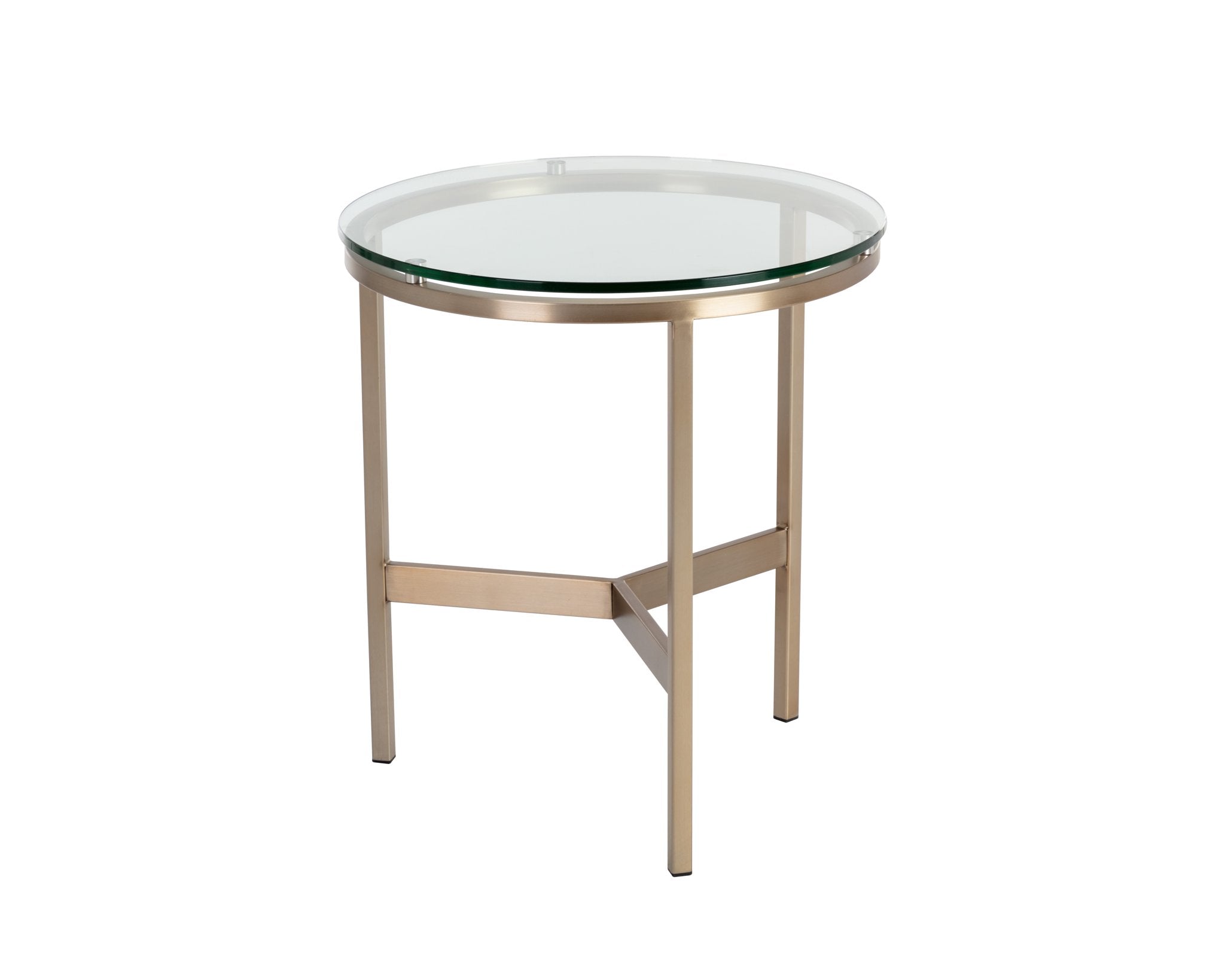 Sunpan Flato End Table Antique Brass