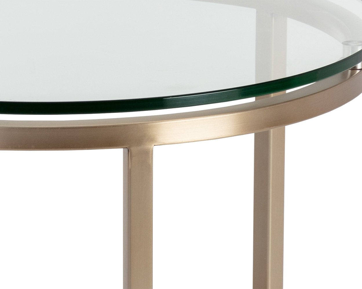 Sunpan Flato End Table Antique Brass