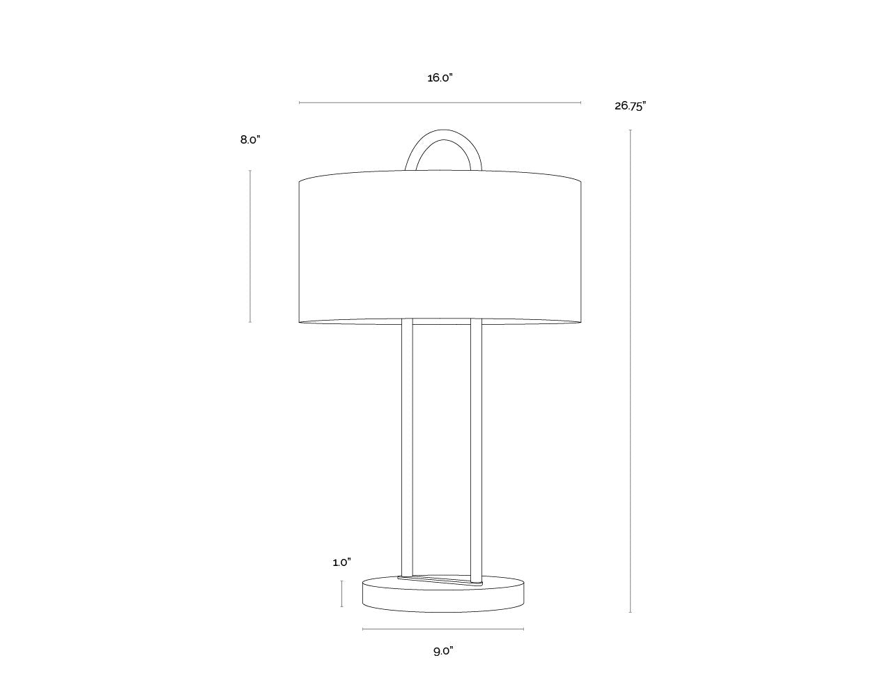 Sunpan Kezna Table Lamp
