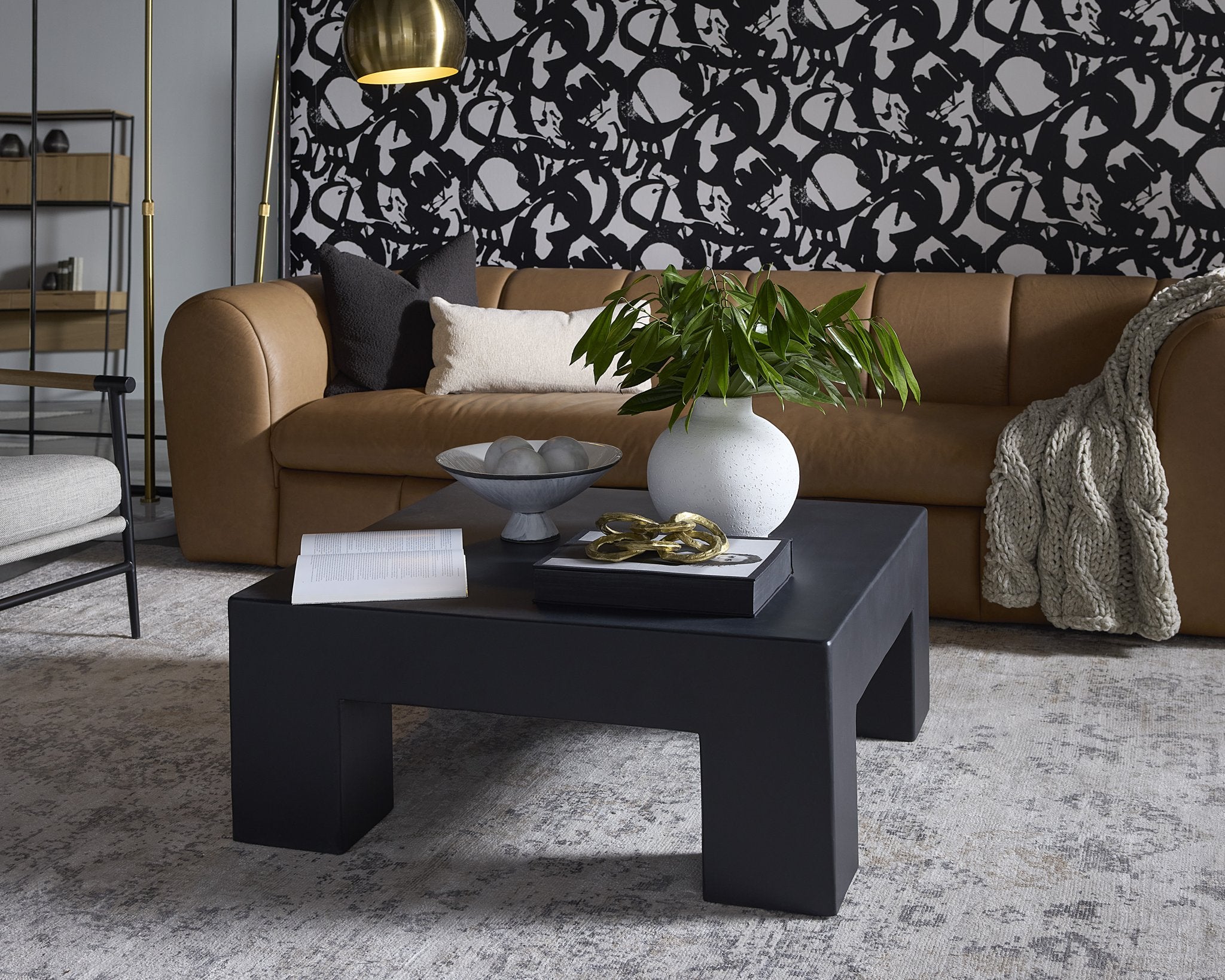 Sunpan Renley Coffee Table Black