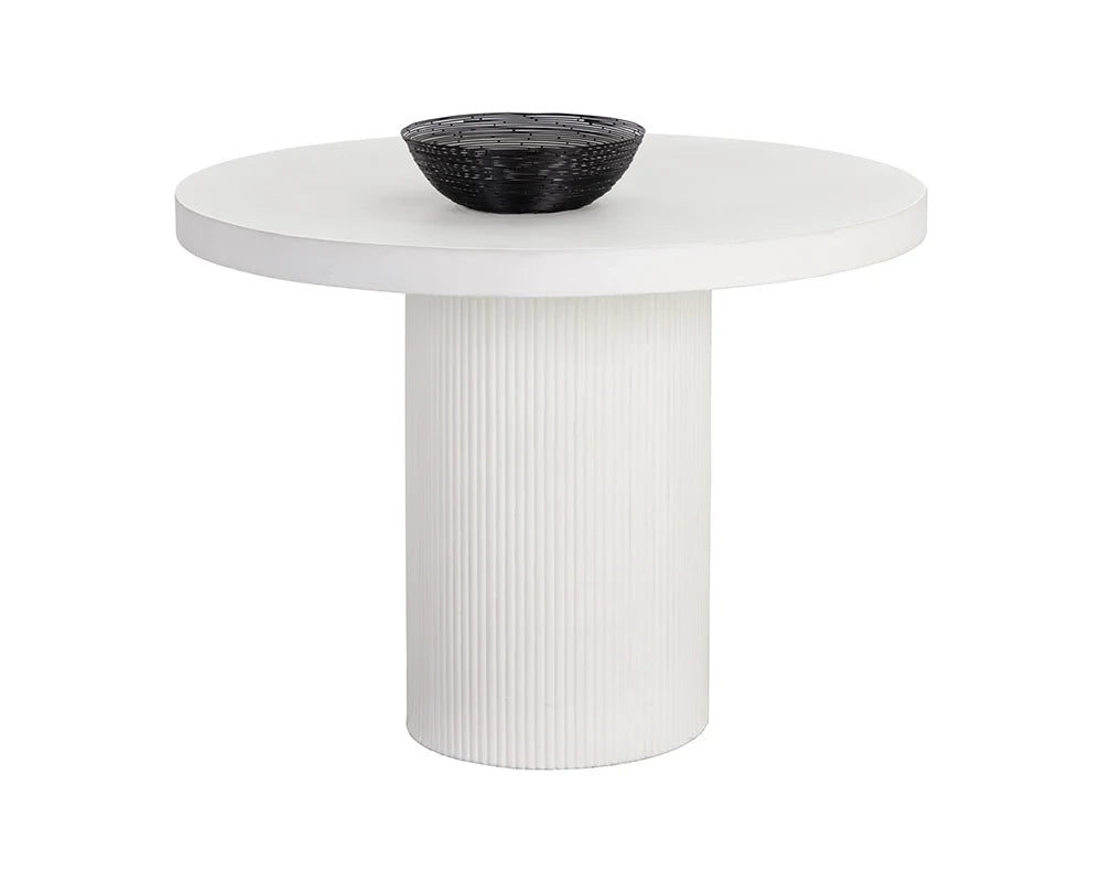 Sunpan Nicolette Dining Table White 40"