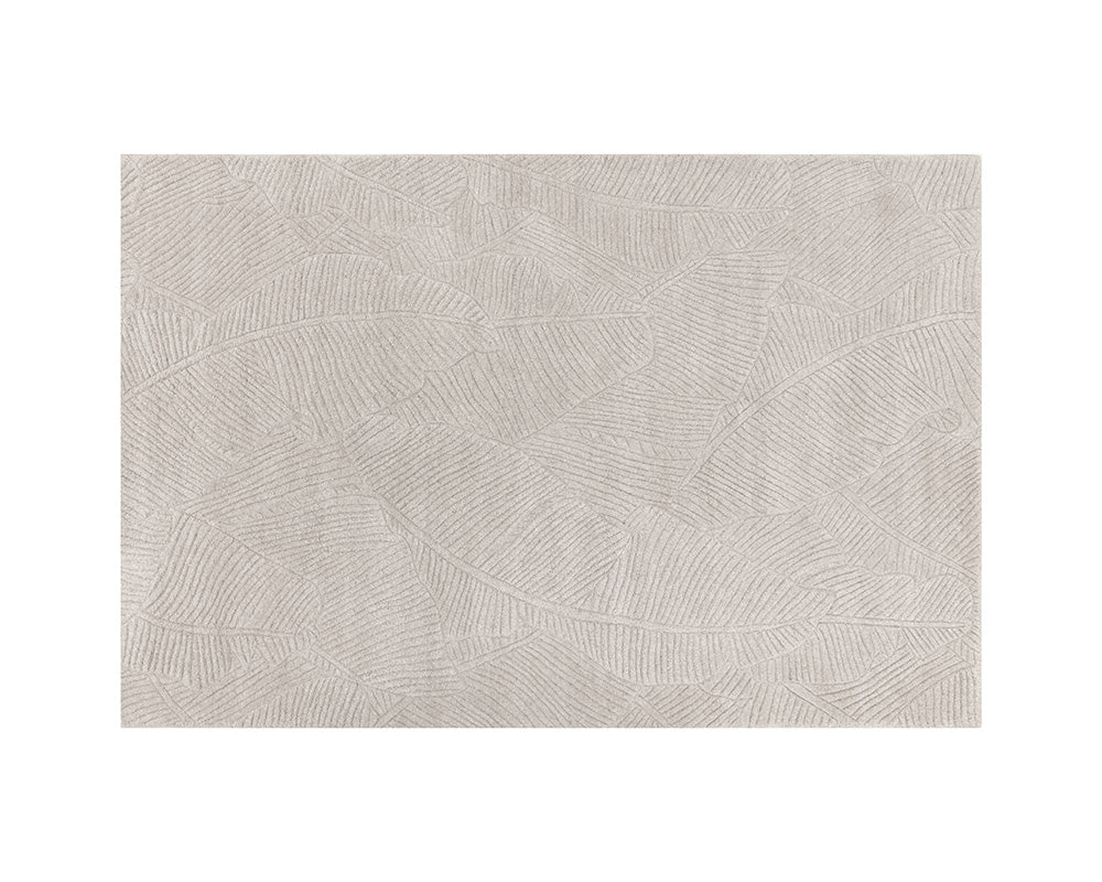 Sunpan Calathea Hand Tufted Rug Oatmeal