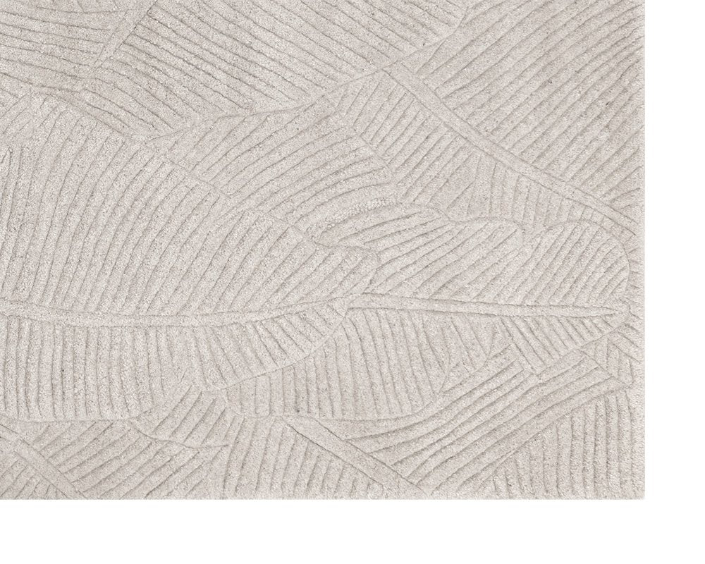 Sunpan Calathea Hand Tufted Rug Oatmeal